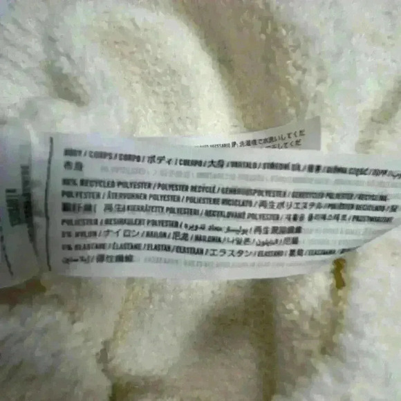 Abercrombie & Fitch Womens Med Cream Cropped Sweater Long Sleeve Crew Neck Soft - Picture 8 of 10